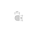 thumbnail image 2 of Apollo Tile 10 pack 0.6-in W x 12-in L Marble Honed Pencil Liner Honed Tile Trim (0.5 Sq ft/case), 2 of 2