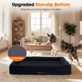 thumbnail image 3 of XX-Large Orthopedic Dog Bed Waterproof Pet Sofa Bed Four-Sided Bolster Cushion with Removable Washable Cover for Big Dogs Black, 3 of 10