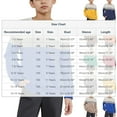 thumbnail image 2 of Generic Boys Girls Long Sleeve Sweatshirts Kids Fashion Fall Casual Sports Tops Crewneck Color Block Tees for 1-15 Years, 2 of 4