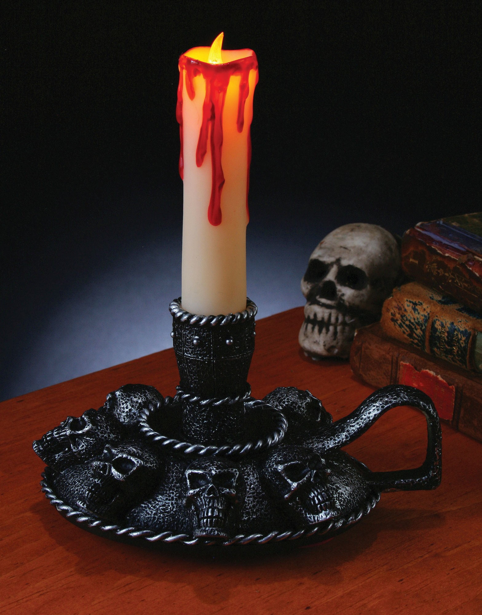 Skull Candle Holder Halloween Decoration Walmartcom - skull candle holder halloween decoration walmartcom -