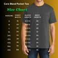 thumbnail image 4 of Men's Core Blend Cotton/Polyester Pocket Tee White Medium, 4 of 4