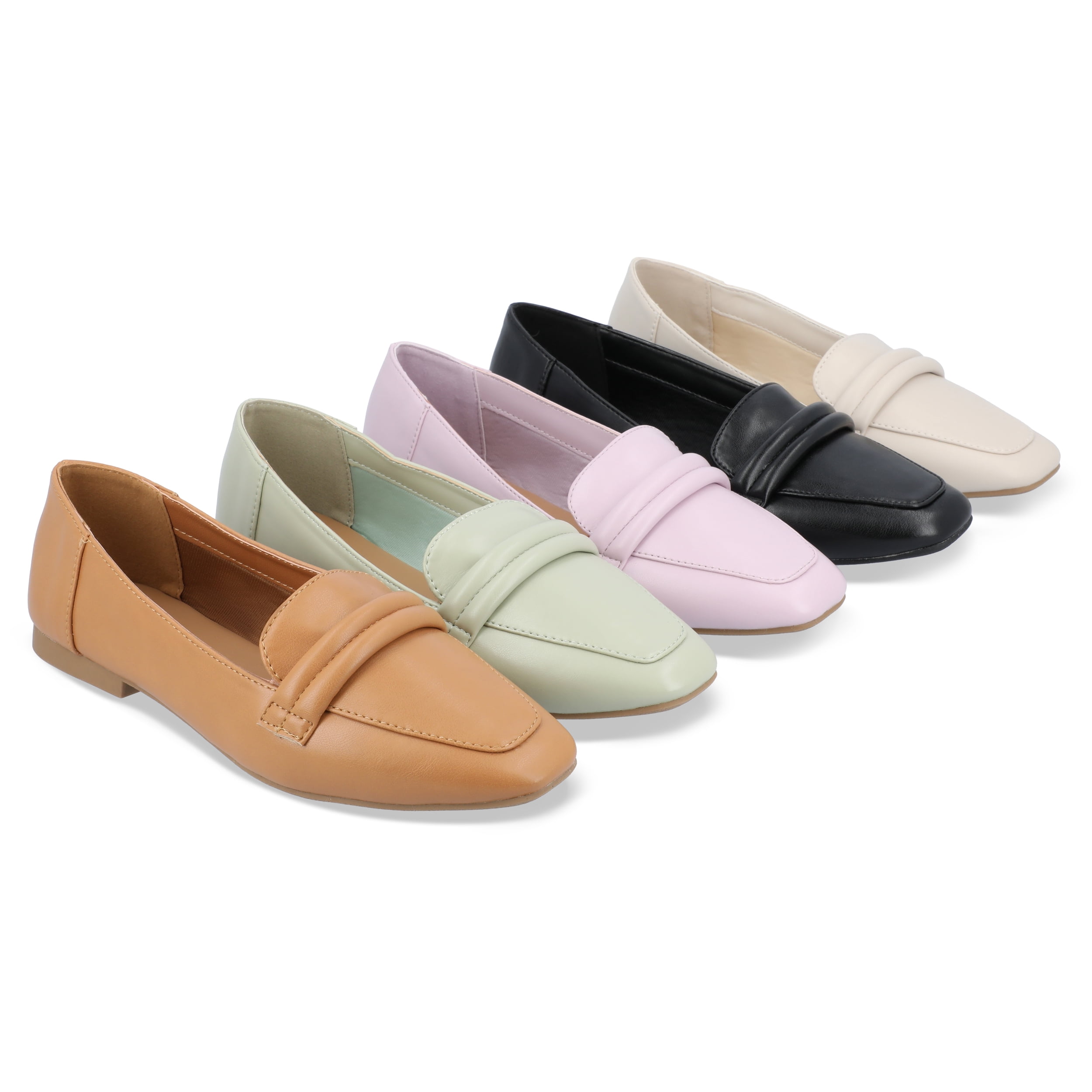 Journee Collection Womens Vidoree Tru Comfort Foam Loafer Slip On Square Toe Flats