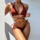 thumbnail image 2 of Conjunto de bikini de vendaje sólido cómodo para mujer Push-Up Pad Traje de baño Traje de baño Ropa de playa OAVQHLG3B Store lin121212, 2 of 4