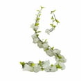 thumbnail image 3 of White Simulation Cherry Blossom Vine,90.55x1.69inch Artificial Cherry Blossom Flower Garland Silk Fake Hanging Flower Vines for Home Wedding Decoration, 3 of 5