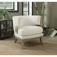 thumbnail image 2 of Coaster Fauteuil d'Appoint Rembourré Baril en Blanc, 2 of 2