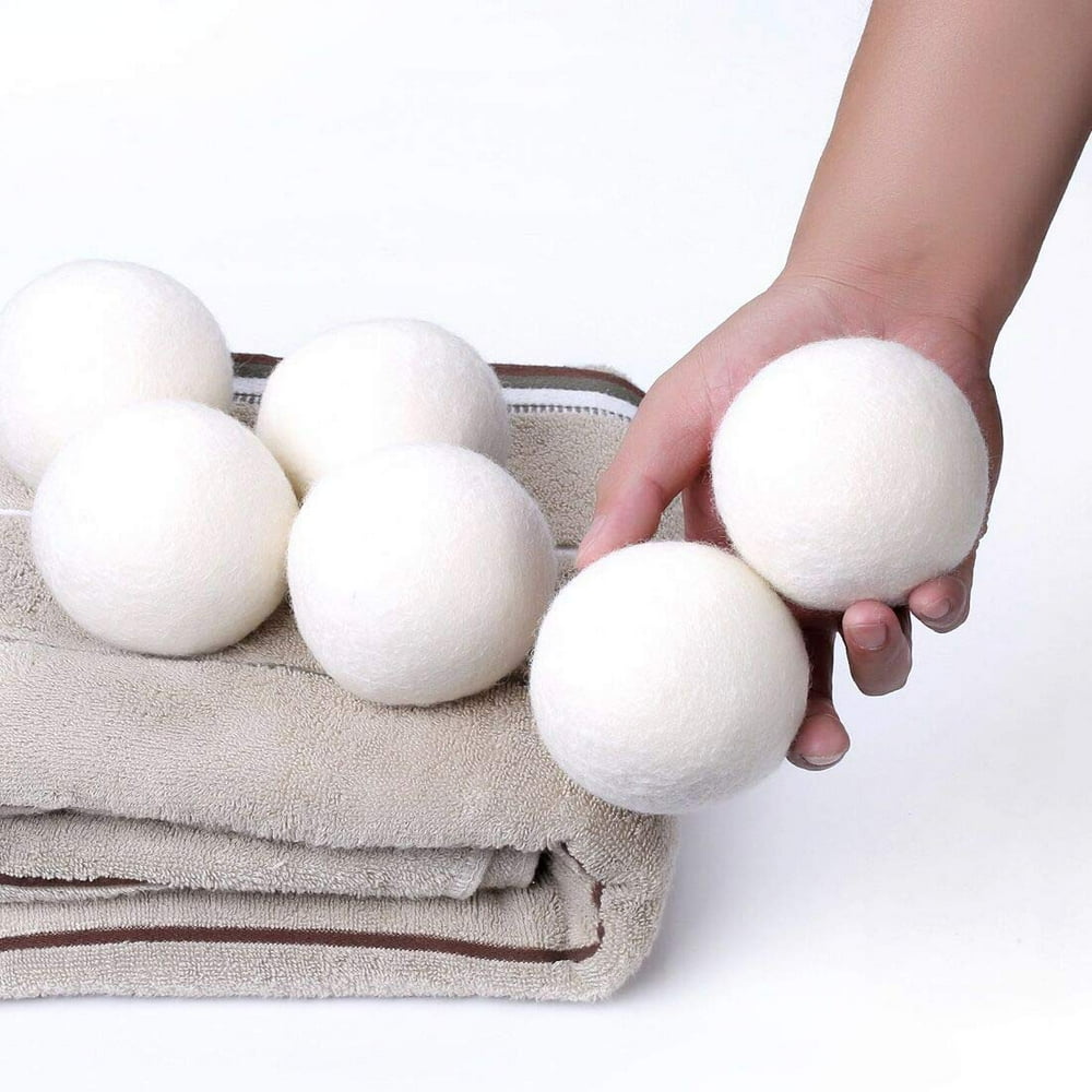 12 Pack Wool Dryer Balls Laundry Eco Dryer Balls Reusable Natural Fabric Softener For Reducing