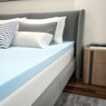thumbnail image 4 of Flash Furniture Capri Comfortable Sleep 3 inch Cooling Gel Mattress Topper with CertiPUR-US Certified Memory Foam - Full, 4 of 13