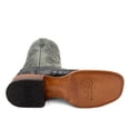 thumbnail image 6 of FERRINI Men's Caiman Croc Print Square Toe Boots, Color: Black, Size: 9.5-EE, 6 of 6