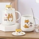 thumbnail image 2 of Dog mug with lid Dog Mug 400ml Funny coffee mug dog gift, 2 of 5