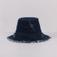 thumbnail image 2 of Beugl Bucket Hat, Adult Women Denim Whisker Wide Rim Sunscreen Going outs Cap Bucket Hat Beach Hat, Sun Hats for Women Navy One size, 2 of 2