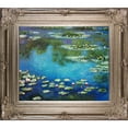 thumbnail image 2 of La Pastiche Claude Monet 'Water Lilies' Hand Painted Oil Reproduction, 2 of 5