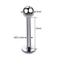 thumbnail image 1 of 1PC titanio acero negro sin costuras con bisagras nariz aro tabique Clicker Piercings labio Labret anillo oreja cartílago Tragus joyería Sexy Tan Jianjun unisex, 1 of 2