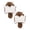 A844 Brown 3.9"x5.7" 2Pack:, variant on 2Pcs Deal Countdown! Pet Toy Squirrel Dog Toy Chew Interactive Sound Crinkle Squeaky Flying Squirrel Toys Soft Durable Chew Toys For Dogs And Cats With Embedded Crinkle Paper Sound Making Toys