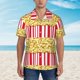 thumbnail image 2 of Balery Popcorn Camisas hawaianas de manga corta para hombre, camisas playeras de corte holgado, camisas de vacaciones con botones,XX-Large, 2 of 7