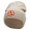 Birch, variant on Retro Rugby Embroidered 12 Inch Long Knitted Beanie - Birch OSFM