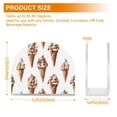 thumbnail image 4 of Yayeee Napkin Holder for Table Kitchen Paper Tissue Organization, Brown Ice Cream Pattern, 4 of 8