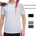 thumbnail image 2 of DISHAN Spandex Shirts Anti Dirty Stain Proof Polyester Basic Layer Spandex Shirts for Sports, 2 of 8
