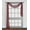 RED/BLACK, variant on 1PC S38 SCARF VALANCE SHEER VOILE TRELLIS GEOMETRIC BROWN/TEAL SEE THRU WINDOW KITCHEN, BATHROOM, RESTAURANT, ANY USE SIZE 36" WIDE X 216" LENGTH