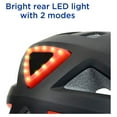 thumbnail image 2 of Zefal Black Universal Dial Fit Light-Up Bike Helmet (LED Light, Visor, Unisex, Ages 14+), 2 of 8