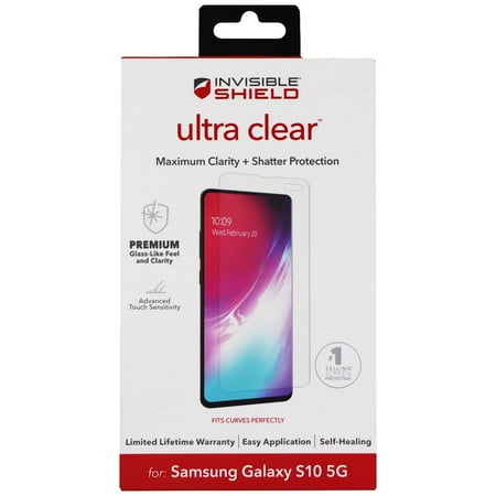 ZAGG - InvisibleShield Ultra Clear Screen Protector for Samsung Galaxy S10 5G - Clear