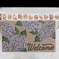 thumbnail image 2 of Maison Concepts Coir Door Mat Hyrangea Welcome (Black) 18" X 30" X 2", 2 of 3