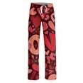 thumbnail image 5 of Valentine Day Sleep Pants for Women Cute Heart Print Pajamas Womens Pajama Pants Soft Wide Leg Lounge Pants for Home Wear Pink L, 5 of 6