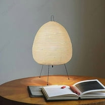 Table lamp: rice paper lamp for bedroom, study, living room, bar - lighting fixture for home decoration 3 colors light