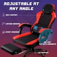 thumbnail image 4 of Bossin Gaming Chairs with Footrest, Massage Leather Game Chair for Adults, Big and Tall Gamer Chair with Headrest and Lumbar Support, 4 of 7
