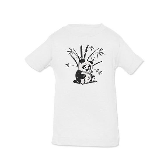 Panda Reading A Book T-Shirt Infant -Image by Shutterstock,  12 Months