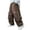 D318 Brown, variant on JFTTX Toddler Boys Cargo Baggy Pants Wide Leg Pants for Boys Elastic Waist Workout Trousers with Pockets