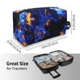 thumbnail image 4 of XMXT Large Capacity Makeup Bag, Abstract Art Flame Print Storage Bags Travel Toiletry Cosmetic Bag for Women Men, 4 of 9