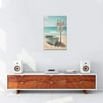 thumbnail image 3 of AatoeaX Beach Coastal Decor Wall Art Teal Beach Boat Signs Nautical Pictures Canvas Prints Painting for Bathroom Living Room Bedroom, 3 of 4