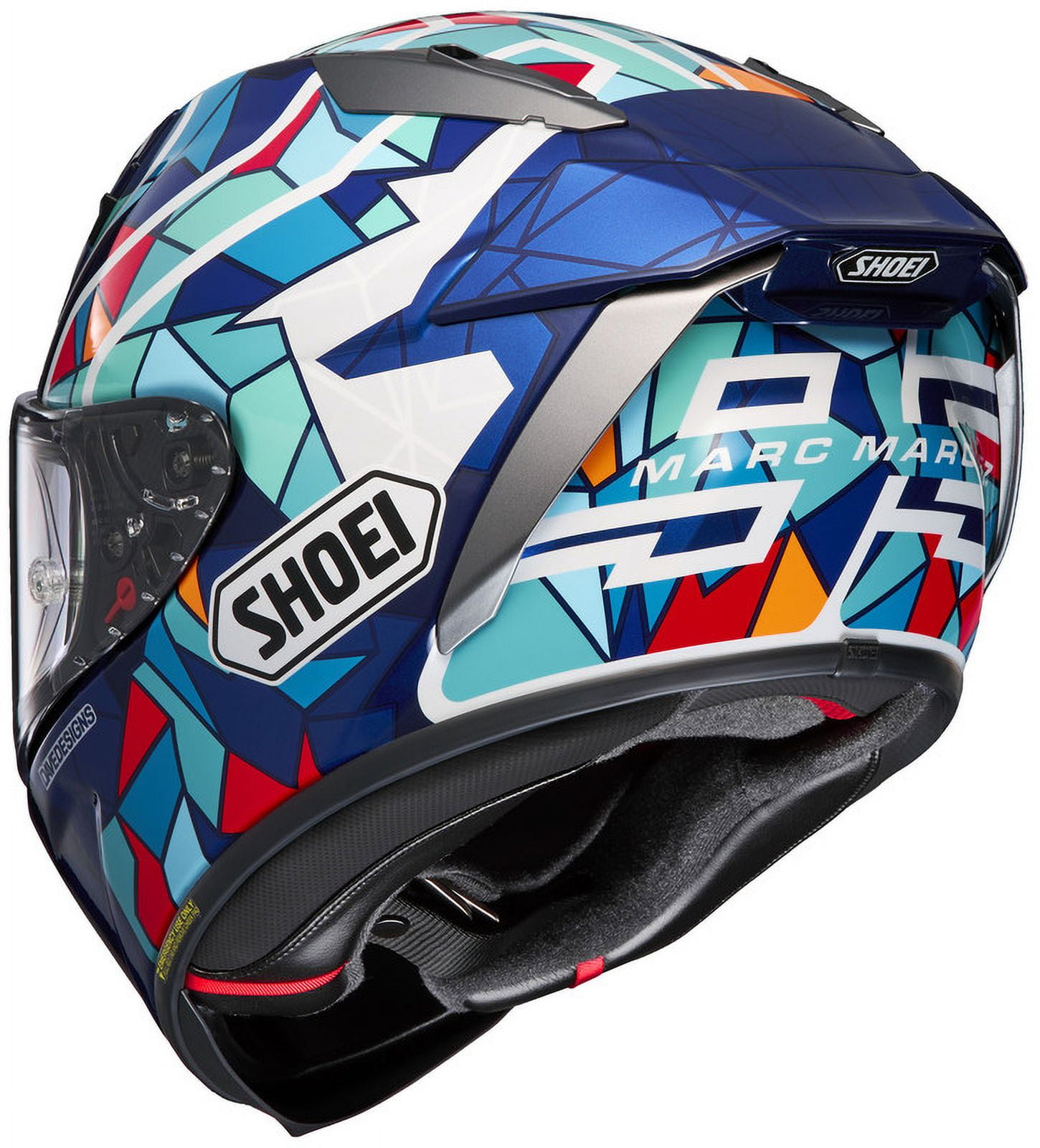 Shoei Full Face Motorcycle Helmet X-15 Mrqz Barcelona TC-10