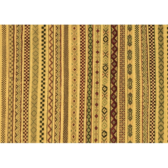 Ahgly Company Indoor Rectangle Abstract Brown Modern Area Rugs, 7' x 10'