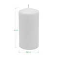 thumbnail image 3 of Stonebriar White Pillar Candles, Unscented, 3" x 6", 65 Hour Burn, 3 Pack, 3 of 6