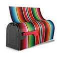 thumbnail image 3 of Balery Mexican Serape Blanket Stripes Mailbox Cover - Standard Size-25.5x21 in, 3 of 9