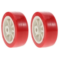 unbranded 2pcs Motorcycle Lift Scissor Jack Center Stand Caster Wheels Replacement Swingarm Spool Paddock Stands Motorcycle Lift Table Attachment Red