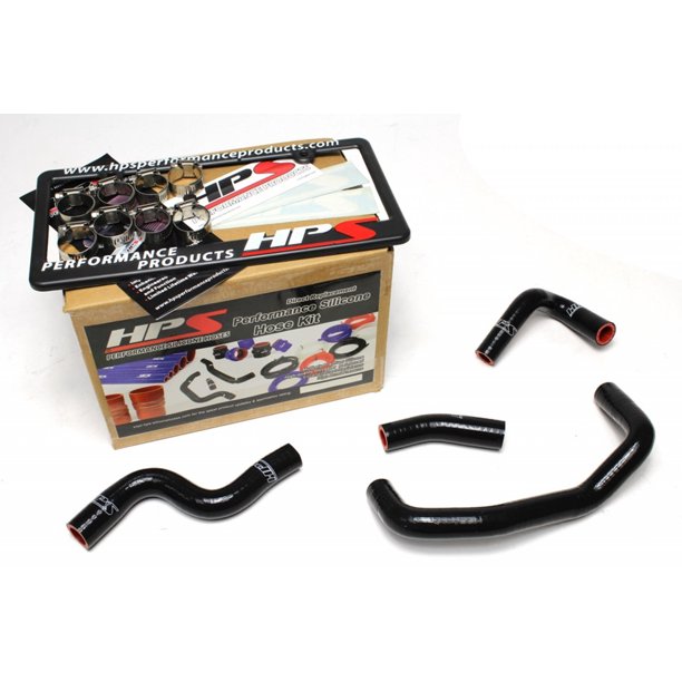 HPS Reinforced Black Silicone Heater Hose Kit Coolant for Mazda 0614