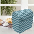thumbnail image 4 of Chevron Lounger Chair Bag, Zigzags in Sea Colors Ocean Waves Nautical Theme Sailboat Design Sea Breeze, High Capacity Storage with Handle Container, Lounger Size, Teal Pale Blue, by Ambesonne, 4 of 5