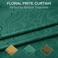 thumbnail image 2 of Lapalife Blackout Velvet Curtains, Moroccan Damask Pattern Rod Pocket Thermal Insulated Velvet Curtain Drapes for Living Room, 2 Panels, 52"x 96", Tuscany Green, 2 of 9
