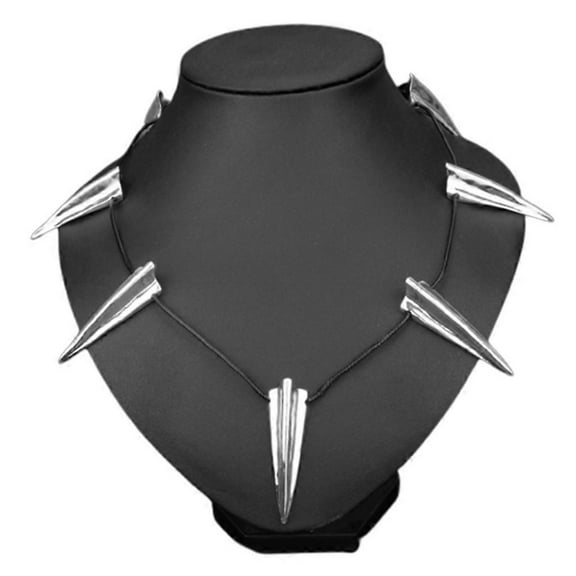 Wakanda King for T'Challa Pendant Necklace Black Panther Necklace Metal Claws Necklaces Halloween Jewelry for Women Men