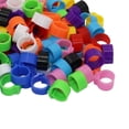 thumbnail image 6 of 100PCS Clip snap Bird Leg Bands Parrot Finch Canary Grouped , 7 Multi-color, 6 of 8