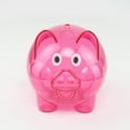thumbnail image 4 of Wosthever Caja de ahorro de dinero portátil reutilizable desmontable lavable reemplazo Linda forma de Animal caja de monedas banco regalo de Decoración del hogar Rosa roja L, 4 of 6