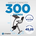 thumbnail image 4 of Stamina WIRK Upright Exercise Bike Workstation and Standing Desk, 300 lb. Weight Capacity, 4 of 6