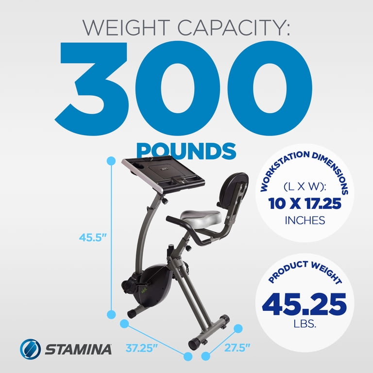 stamina stationary bicycle Folding Exercise Bike 182 Stamina X Air Bike Take your intensity to the next level with the Stamina X Air Bike Stamina Stamina Magnetic Fusion Exercise