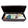 thumbnail image 4 of MJL Furniture Designs Sole Secret Diamond-tufted Linen Storage Bench red-grey, 4 of 5