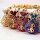 thumbnail image 2 of Diamond-encrusted Crystal Money Bag Fortune Bag Car Keyring Metal pendant women's Bag accessories Keychain, 2 of 3