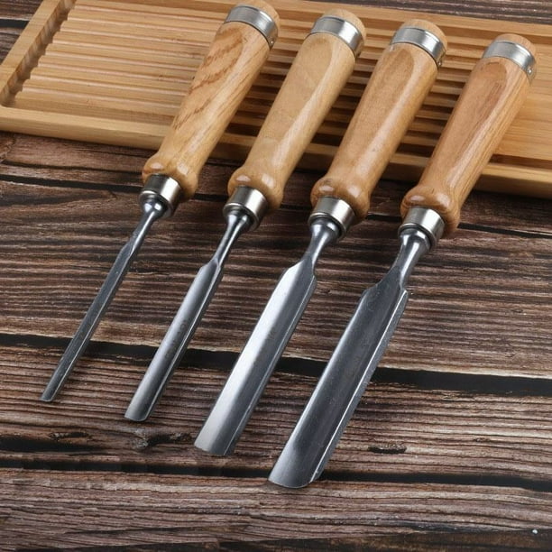 Juego De 12 Cinceles Para Tallar Madera | Gubias Profesionales Con Estuche, Para Carpintería Y Torno