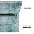 thumbnail image 4 of DesignSkinz Cracked Turquise Marble Surface Full-Body Skin Decal Wrap Cover for MacBook Pro 13" Retina (A1502/A1425), 4 of 9