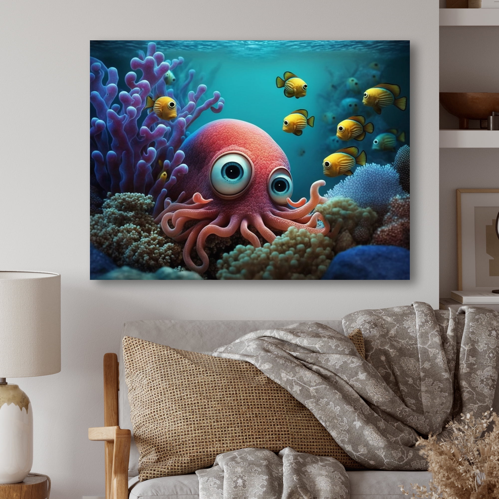 Designart Under The Sea I Canvas Wall Art